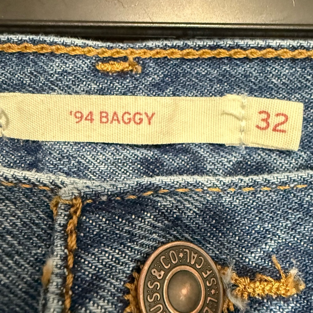Levi’s 94 Baggy Mid Rise Seamed jeans Womens size 32 - Picture 3 of 7